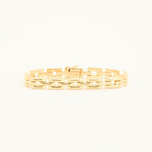 Block Bracelet in 18K Gold, 6.89 inches | Real Genuine Gold | Quality