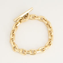 Anchor chain Bracelet in 14K Gold, 9.06 inches | Vintage Solid Gold