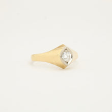 Ring with diamond (0.24 ct) in 14K Gold size 7¼ | Real Genuine Gold