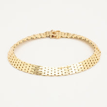 Brick Bracelet in 14K Gold, 7.68 inches | Solid Gold | Quality Fine