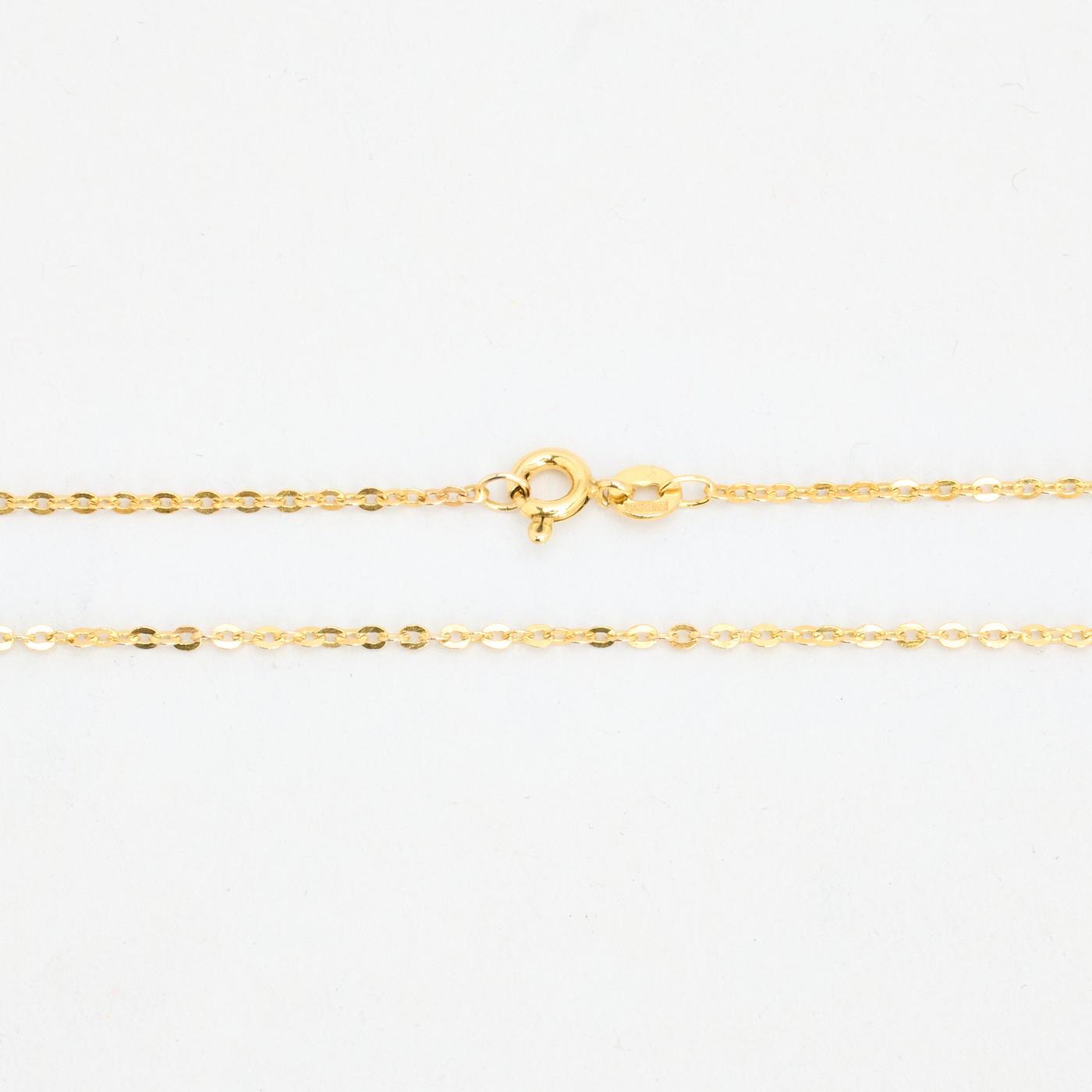 Anchor chain Necklace in 8K gold, 50 cm, 2.1 g – anotherslegacy_com
