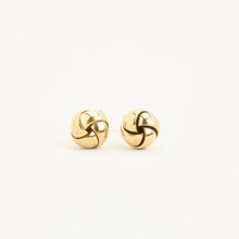 Minimalist Knot Earrings, 0.28 Inch Size, 8K Solid Gold, Contemporary Style, Delicate Design