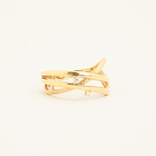 Ring with diamond (0.05 ct) in 14K Gold size 9½ | Solid Gold