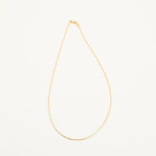 Snake chain Necklace in 14K Gold, 16.54 inches | Vintage Solid Gold