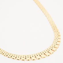 Brick Necklace in 14K Gold, 15.55 inches | Solid Gold | Fine Jewelry