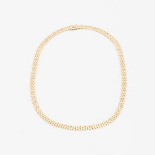 Brick Necklace in 14K Gold, 16.14 inches | Vintage Solid Gold