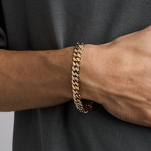 BNH Curb Bracelet in 14K Gold, 7.48 inches | Real Genuine Gold