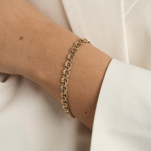 BNH Bismarck Bracelet in 14K Gold, 7.68 inches | Vintage Solid Gold