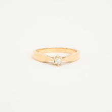 Ring with diamond (0.01 ct) in 14K Gold size 5¼ | Solid Gold