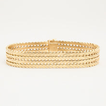 Geneva Bracelet in 14K Gold, 7.28 inches | Vintage Solid Gold