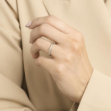 Tiffany & Co. Ring with diamond (0.12 ct) in 18K White gold size 5
