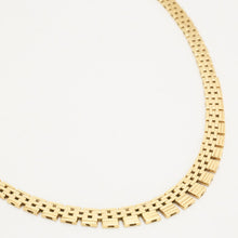 Brick Necklace in 14K Gold, 16.14 inches | Vintage Solid Gold