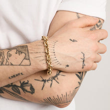 Anchor chain Bracelet in 14K Gold, 7.87 inches | Vintage Solid Gold