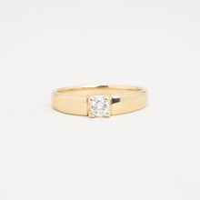 Ring with diamond (0.27 ct) in 14K Gold size 9¼ | Real Genuine Gold