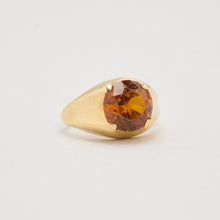 Ring with and synthetic sapphire in 14K Gold size 7¼ | Real Genuine