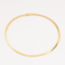Brick Necklace in 14K Gold, 15.16 inches | Vintage Solid Gold