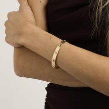 Mads Z Bangle with diamond (0.07 ct) in 14K Gold, 2.17 inches | Solid