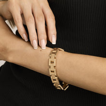 Blockarmband aus 14 Karat Gold, 7,28 Zoll | Echtes Gold | Qualität