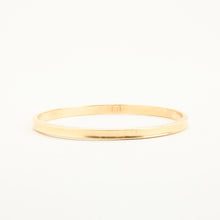 Classic 8K Gold Bangle, 2.6 Inch Diameter, Fine Quality Minimalist Design, Versatile Everyday Luxury Bracelet