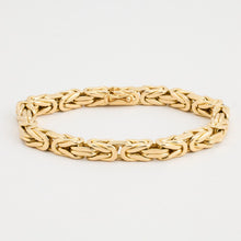 Byzantine chain Bracelet in 14K Gold, 8.27 inches | Vintage Solid