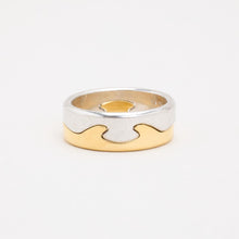 Georg Jensen Ring in 18K Gold and white gold size 6¾ | Solid Gold