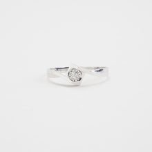 Calisto Ring with diamond (0.17 ct) in 18K White gold size 6