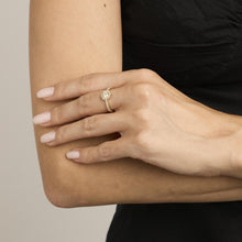 Diamantbørsen Ring with diamond (0.96 ct) in 18K Gold size 5