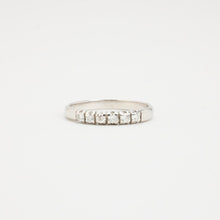 Ring with diamond (0.18 ct) in 14K White gold size 6½ | Vintage