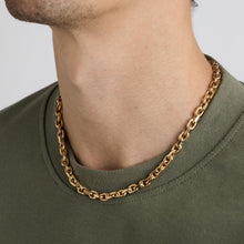 Anchor chain Necklace in 14K Gold, 18.11 inches | Vintage Solid Gold