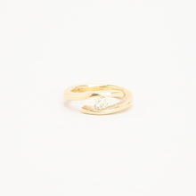 Ring with diamond (0.43 ct) in 14K Gold size 8½ | Vintage Solid Gold