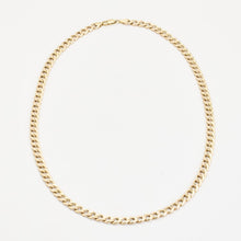 Curb Necklace in 14K Gold, 24.41 inches | Vintage Solid Gold