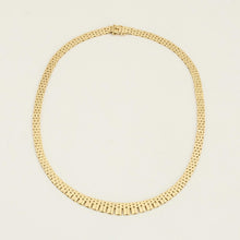 Brick Necklace in 14K Gold, 16.14 inches | Solid Gold | Quality Fine