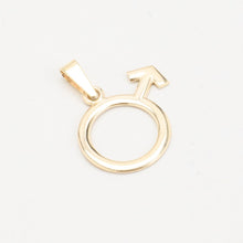 Pendant in 8K Gold, 1.14 inches | Vintage Solid Gold | Premium Real