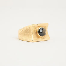 Ring with and star sapphire in 14K Gold size 6 | Solid Gold