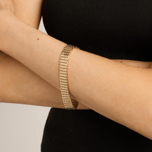 Brick Bracelet in 14K Gold, 7.48 inches | Solid Gold | Minimalistic