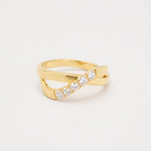Ring with and Zirconia in 14K Gold size 7¼ | Real Genuine Gold