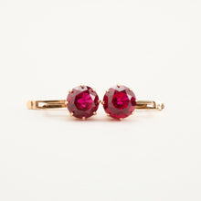 Classic Style Synthetic Sapphire Drop Earrings, 14K Gold, Vintage Inspired, Elegant 0.59-Inch Dangle Design