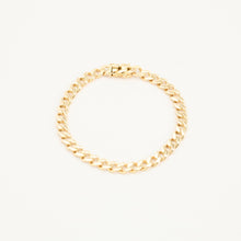 BNH Curb Bracelet in 14K Gold, 8.27 inches | Real Genuine Gold | Fine