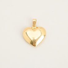 Heart Pendant in 14K Gold, 0.98 inches | Vintage Solid Gold | Quality