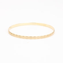 Minimalist Style 8K Solid Gold Bangle, Sleek 2.56 Inch Diameter, Timeless Gold Bracelet, Simple Elegance Jewelry