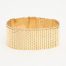 Brick Bracelet in 14K Gold, 6.5 inches | Vintage Solid Gold