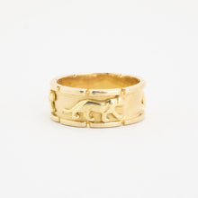 Pantherring aus 14 Karat Gold, Größe 10¾ | Massivgold | Hochwertiges Echtgold