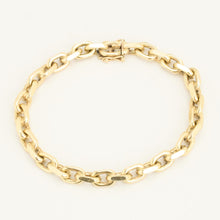 Anchor chain Bracelet in 14K Gold, 7.87 inches | Real Genuine Gold