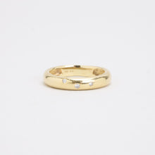 Ring with diamond (0.03 ct) in 14K Gold size 6 - 6½ | Real Genuine