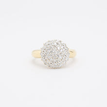 Ring with diamond (1 ct) in 14K Gold and white gold size 10 | Solid