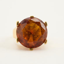 Ring with and synthetic sapphire in 14K Gold size 5¼ | Real Genuine