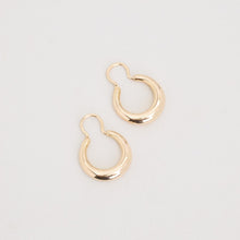 Earrings in 14K Gold, 0.98 inches | Vintage Solid Gold | Premium