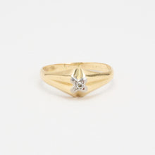 Ring with diamond (0.02 ct) in 14K Gold size 6½ | Solid Gold