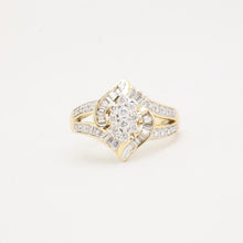 Ring with diamond (0.3 ct) in 14K Gold size 8 | Real Genuine Gold