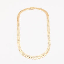 Brick Necklace in 14K Gold, 19.88 inches | Real Genuine Gold